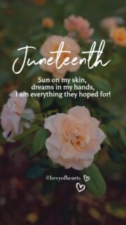 Today, I’m honoring the joy and resilience that lives in me because of those who came before. I hope you had a Happy Juneteenth 💛🌺💪🏾

#dreamyquotes #quotestoliveby #quoteoftheday #juneteeth #juneteenth2025 #blackgirlmagic #honoringancestors #softblackgirl #femineenergy #dailyinspo